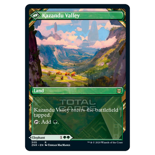 Magic The Gathering - Zendikar Rising - Kazandu Mammoth // Kazandu Valley - 305/391