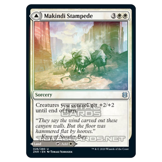 Magic The Gathering - Zendikar Rising - Makindi Stampede // Makindi Mesas - 26/391 (Foil)