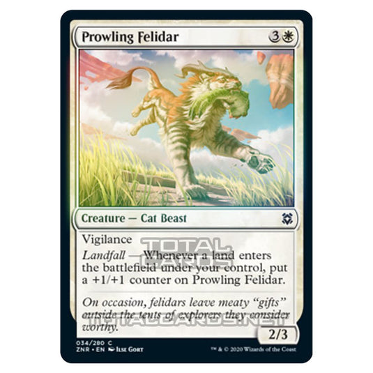 Magic The Gathering - Zendikar Rising - Prowling Felidar - 34/391 (Foil)