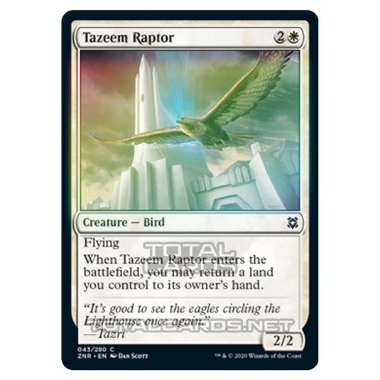 Magic The Gathering - Zendikar Rising - Tazeem Raptor - 43/391 (Foil)