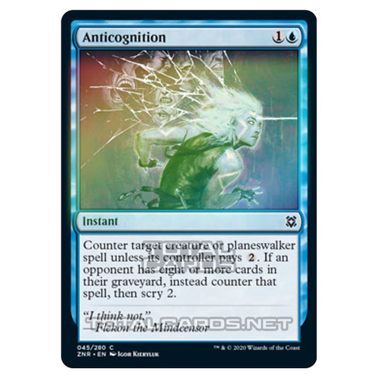 Magic The Gathering - Zendikar Rising - Anticognition - 45/391 (Foil)