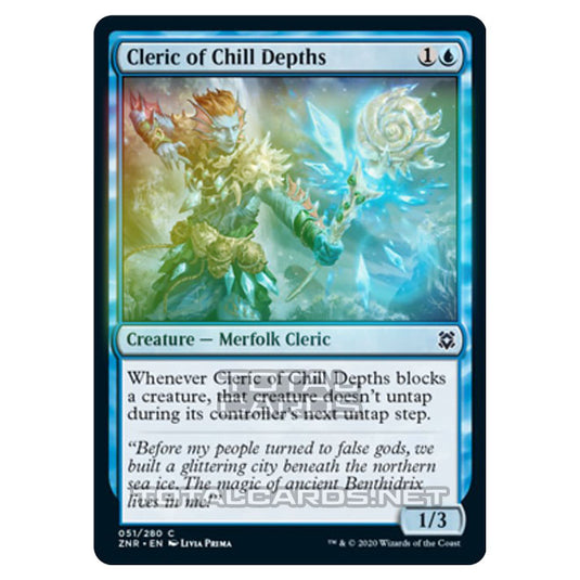 Magic The Gathering - Zendikar Rising - Cleric of Chill Depths - 51/391 (Foil)