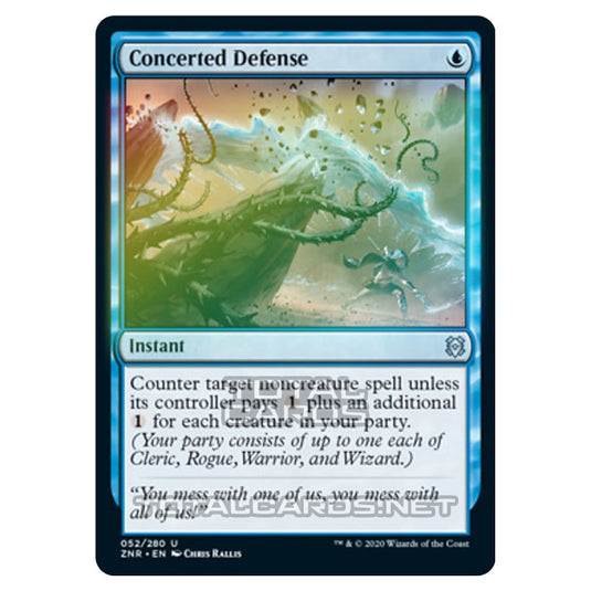 Magic The Gathering - Zendikar Rising - Concerted Defense - 52/391 (Foil)