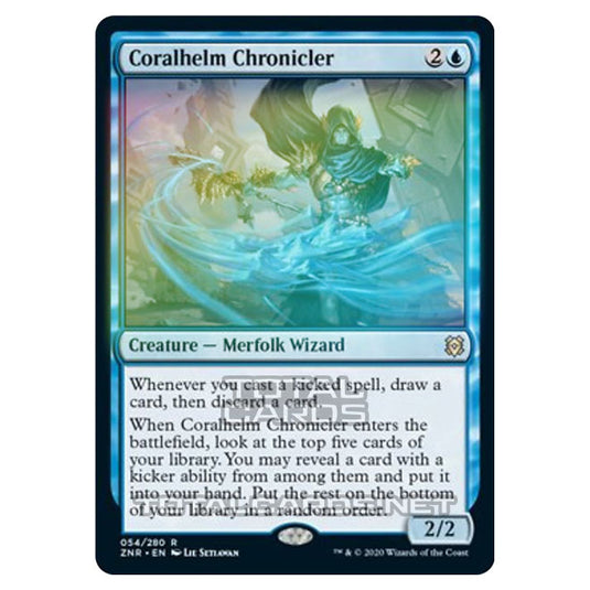 Magic The Gathering - Zendikar Rising - Coralhelm Chronicler - 54/391 (Foil)