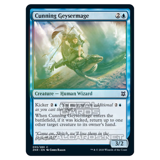 Magic The Gathering - Zendikar Rising - Cunning Geysermage - 55/391 (Foil)