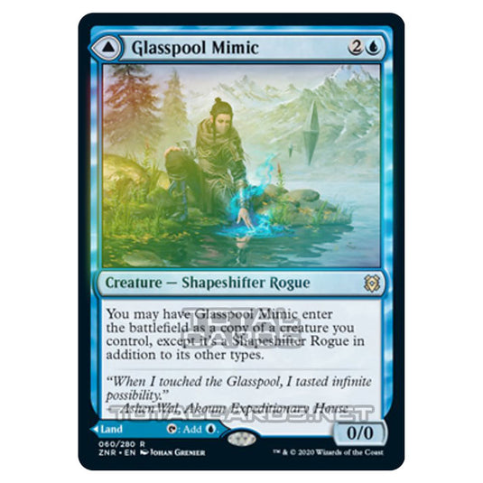 Magic The Gathering - Zendikar Rising - Glasspool Mimic // Glasspool Shore - 60/391 (Foil)