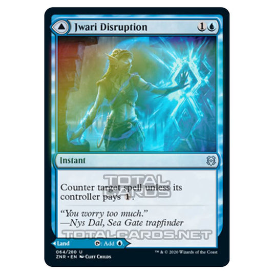 Magic The Gathering - Zendikar Rising - Jwari Disruption // Jwari Ruins - 64/391 (Foil)