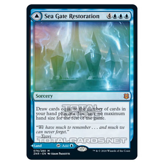 Magic The Gathering - Zendikar Rising - Sea Gate Restoration // Sea Gate, Reborn - 76/391 (Foil)