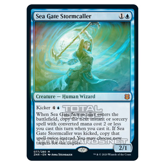 Magic The Gathering - Zendikar Rising - Sea Gate Stormcaller - 77/391 (Foil)