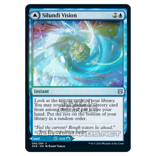 Magic The Gathering - Zendikar Rising - Silundi Vision // Silundi Isle - 80/391 (Foil)