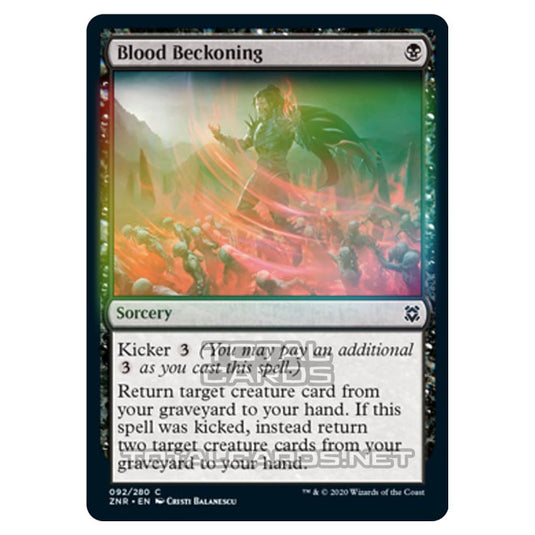 Magic The Gathering - Zendikar Rising - Blood Beckoning - 92/391 (Foil)