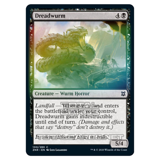 Magic The Gathering - Zendikar Rising - Dreadwurm - 100/391 (Foil)