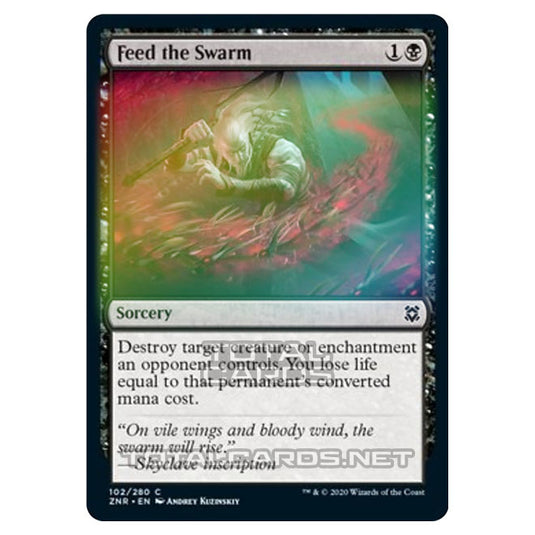 Magic The Gathering - Zendikar Rising - Feed the Swarm - 102/391 (Foil)