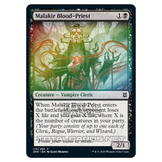 Magic The Gathering - Zendikar Rising - Malakir Blood-Priest - 110/391 (Foil)