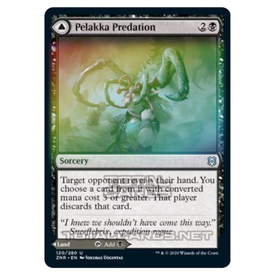 Magic The Gathering - Zendikar Rising - Pelakka Predation // Pelakka Caverns - 120/391 (Foil)