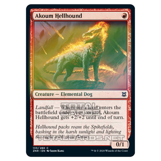 Magic The Gathering - Zendikar Rising - Akoum Hellhound - 133/391 (Foil)