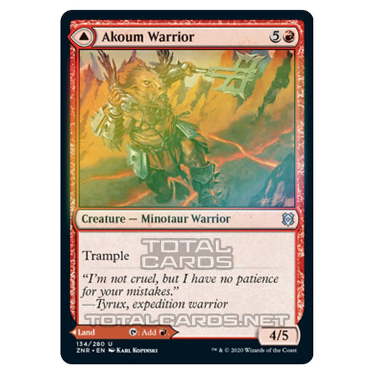 Magic The Gathering - Zendikar Rising - Akoum Warrior // Akoum Teeth - 134/391 (Foil)