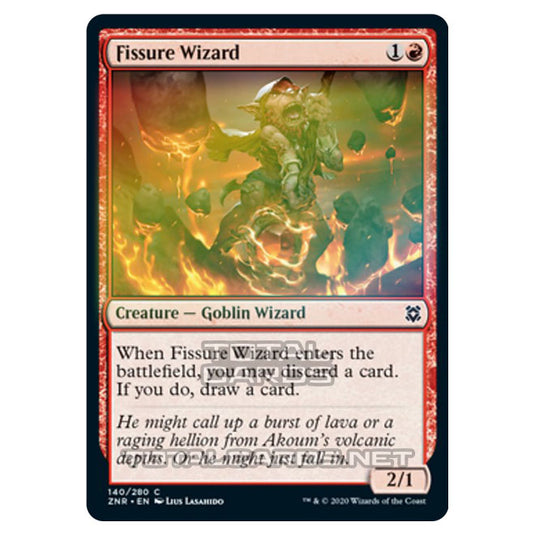 Magic The Gathering - Zendikar Rising - Fissure Wizard - 140/391 (Foil)