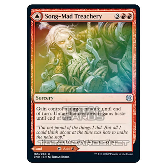 Magic The Gathering - Zendikar Rising - Song-Mad Treachery // Song-Mad Ruins - 165/391 (Foil)