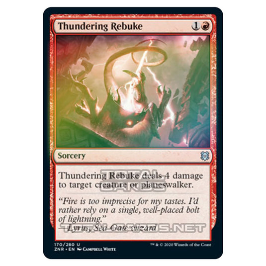 Magic The Gathering - Zendikar Rising - Thundering Rebuke - 170/391 (Foil)