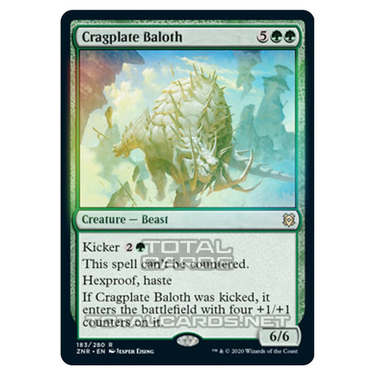 Magic The Gathering - Zendikar Rising - Cragplate Baloth - 183/391 (Foil)