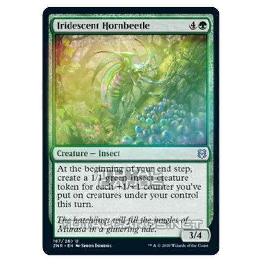 Magic The Gathering - Zendikar Rising - Iridescent Hornbeetle - 187/391 (Foil)