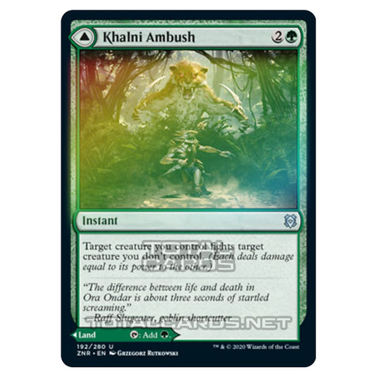 Magic The Gathering - Zendikar Rising - Khalni Ambush // Khalni Territory - 192/391 (Foil)