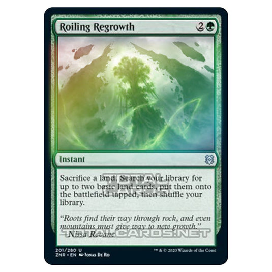 Magic The Gathering - Zendikar Rising - Roiling Regrowth - 201/391 (Foil)