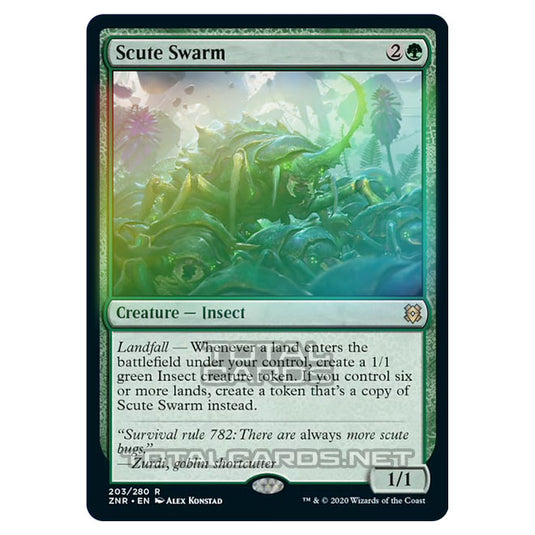 Magic The Gathering - Zendikar Rising - Scute Swarm - 203/391 (Foil)