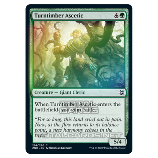 Magic The Gathering - Zendikar Rising - Turntimber Ascetic - 214/391 (Foil)