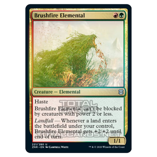 Magic The Gathering - Zendikar Rising - Brushfire Elemental - 221/391 (Foil)