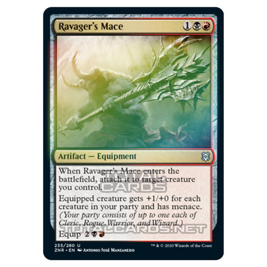 Magic The Gathering - Zendikar Rising - Ravager's Mace - 235/391 (Foil)