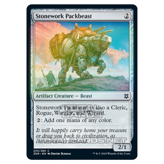 Magic The Gathering - Zendikar Rising - Stonework Packbeast - 255/391 (Foil)