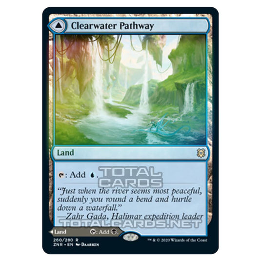 Magic The Gathering - Zendikar Rising - Clearwater Pathway // Murkwater Pathway - 260/391 (Foil)