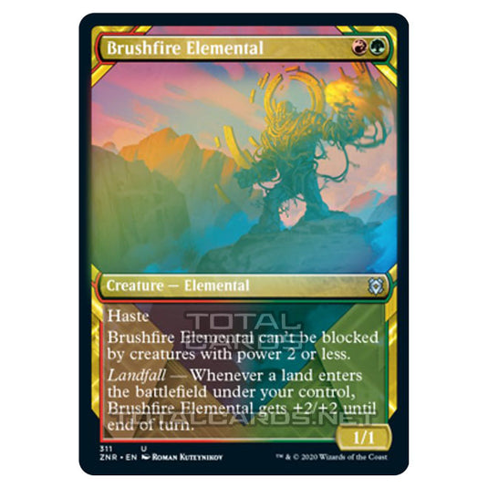 Magic The Gathering - Zendikar Rising - Brushfire Elemental - 311/391 (Foil)