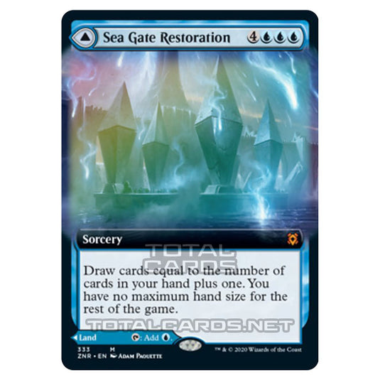 Magic The Gathering - Zendikar Rising - Sea Gate Restoration // Sea Gate, Reborn - 333/391 (Foil)