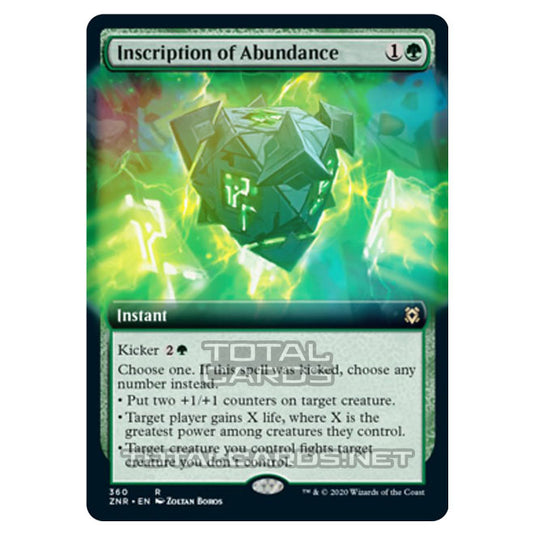 Magic The Gathering - Zendikar Rising - Inscription of Abundance - 360/391 (Foil)