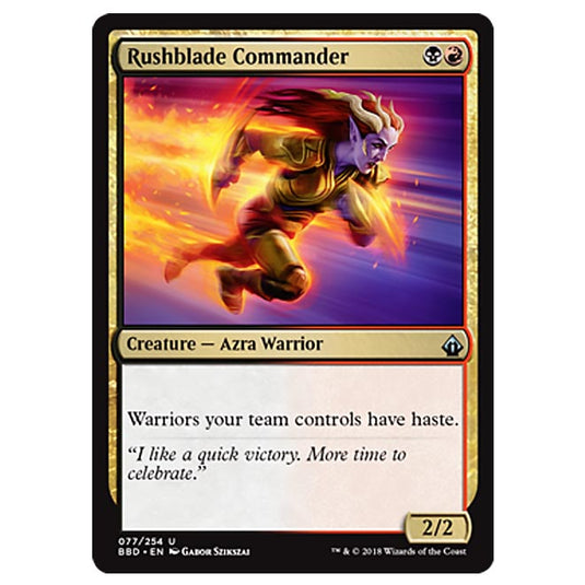 Magic The Gathering - Battlebond - Rushblade Commander - 77/254
