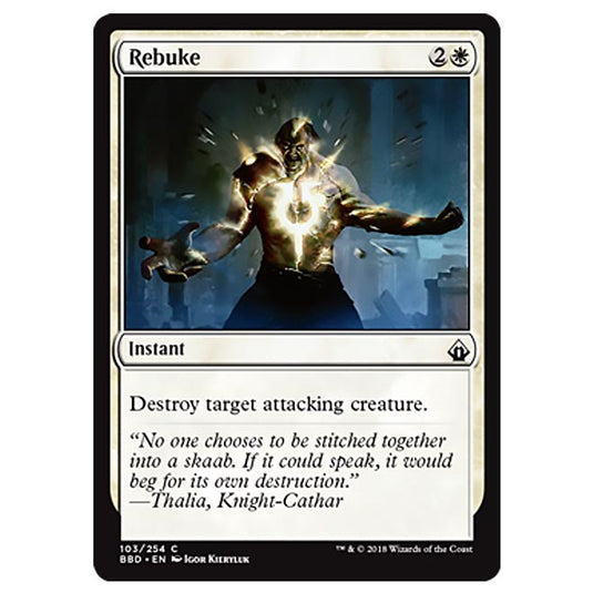 Magic The Gathering - Battlebond - Rebuke - 103/254 Magic The Gathering - Battlebond - Rebuke - 103/254