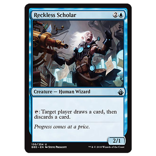 Magic The Gathering - Battlebond - Reckless Scholar - 130/254