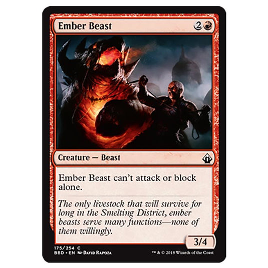 Magic The Gathering - Battlebond - Ember Beast - 175/254