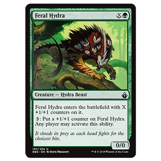 Magic The Gathering - Battlebond - Feral Hydra - 197/254