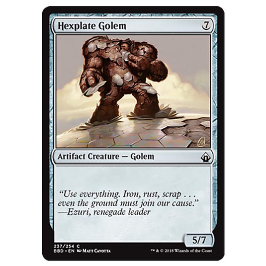Magic The Gathering - Battlebond - Hexplate Golem - 237/254
