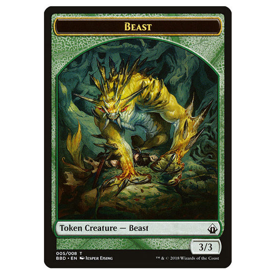 Magic The Gathering - Battlebond - Beast (Token) - 5