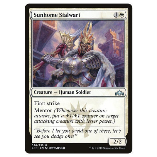 Magic The Gathering - Guilds of Ravnica - Sunhome Stalwart - 26/259