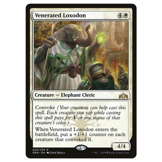 Magic The Gathering - Guilds of Ravnica - Venerated Loxodon - 30/259