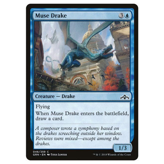 Magic The Gathering - Guilds of Ravnica - Muse Drake - 46/259