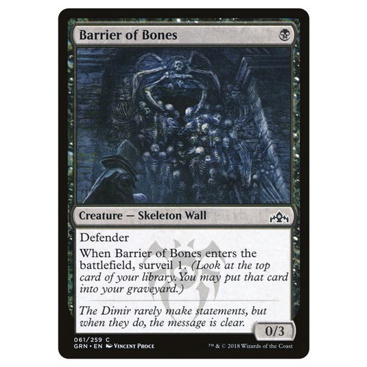 Magic The Gathering - Guilds of Ravnica - Barrier of Bones - 61/259