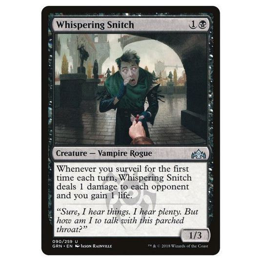 Magic The Gathering - Guilds of Ravnica - Whispering Snitch - 90/259