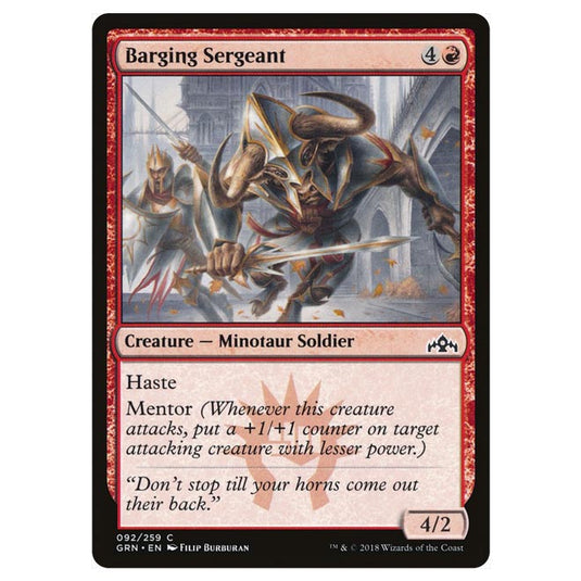 Magic The Gathering - Guilds of Ravnica - Barging Sergeant - 92/259